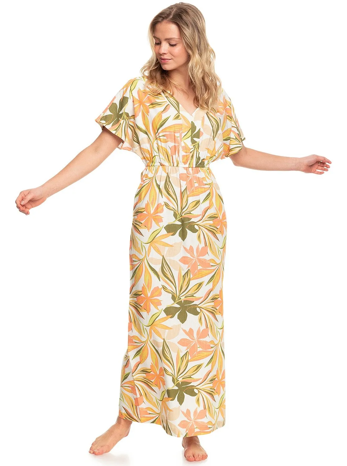 vestido Roxy Dynamite Girl Again - WBK6/Snow White Subtly Salty Multic - women´s